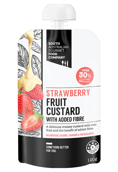 Picture of Strawberry fruit custard