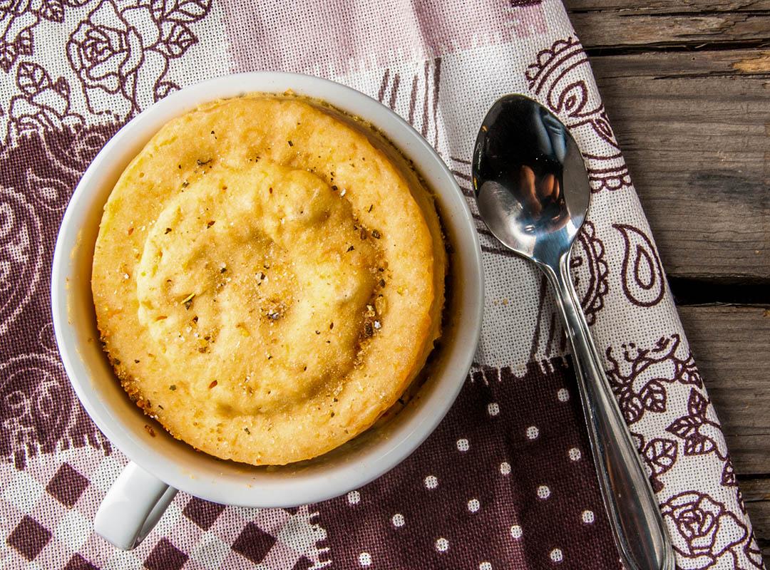 Orange Pudding with Strawberry Custard